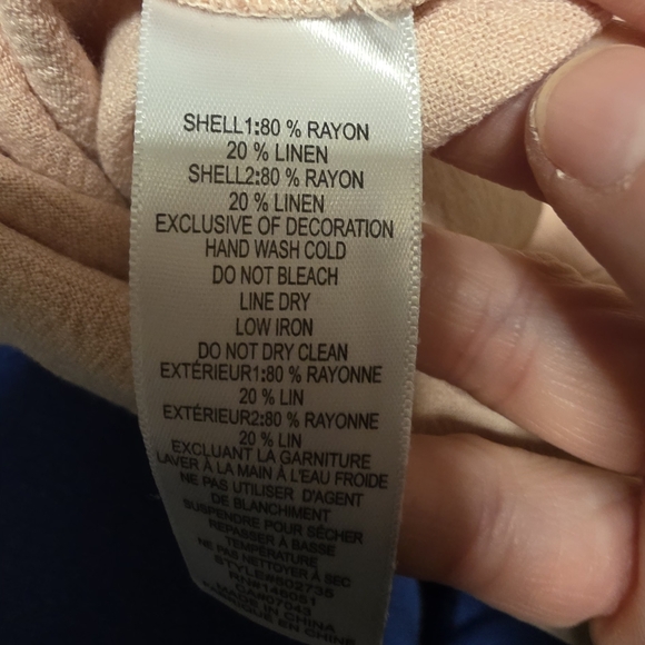 Monteau ($55) Linen-Blend Maxi Slip Dress With Lace Trim - Picture 7 of 7